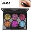 DNM Цветные луковые тени для век с перламутровым блеском и блестками Макияж для глаз с кистью для теней для век