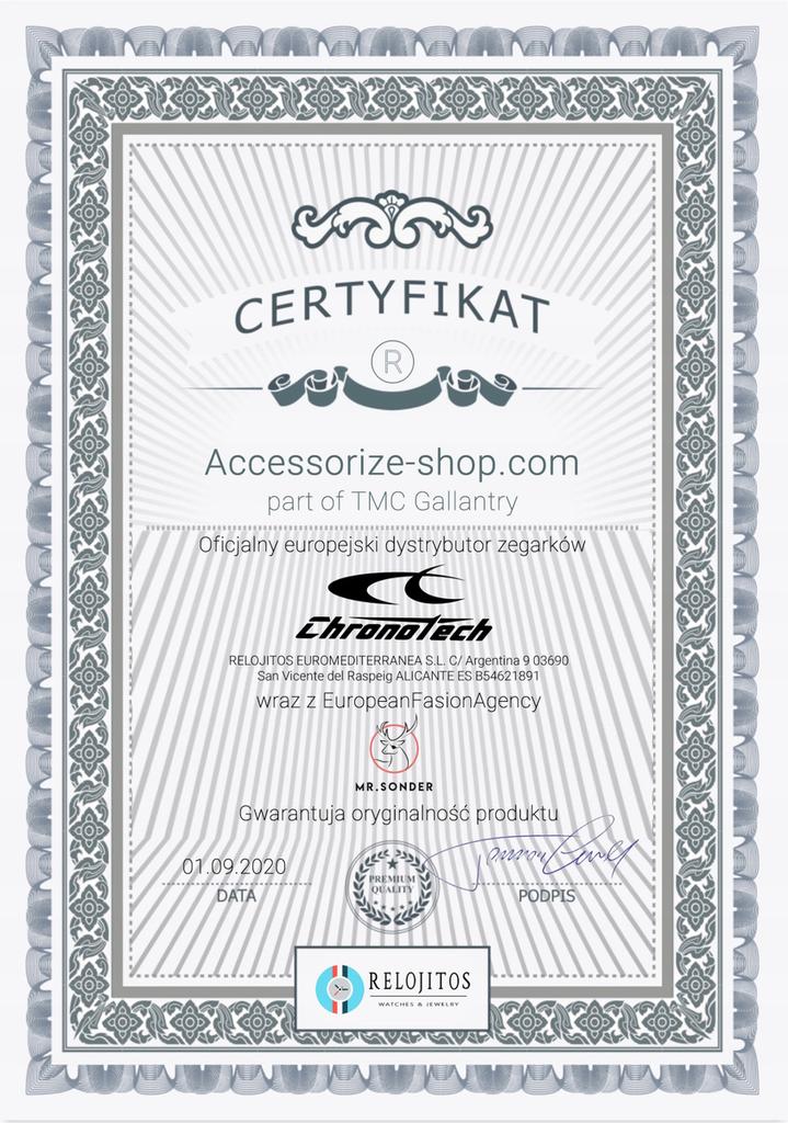 Zegarek CHRONOTECH CT7896LS-97. Kwarcowy, Kolor czerwony. Kobieta.
