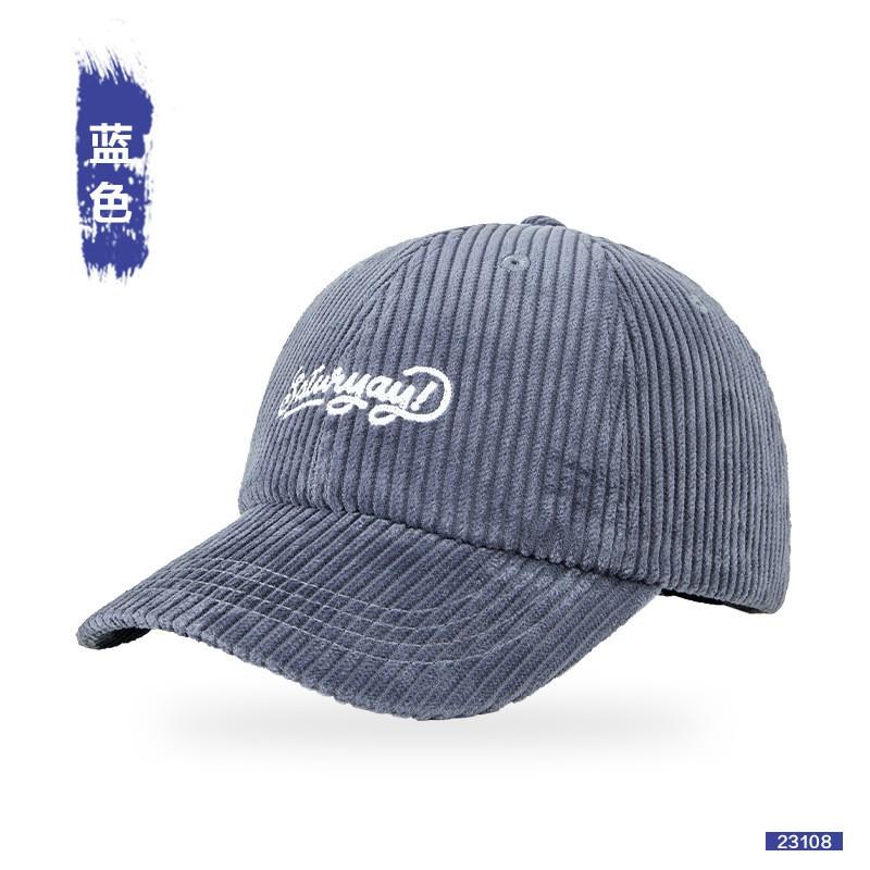 Unisex Vintage Baseball Cap Cotton Embroidered Letter Hat Solid Color Curved Brim Sun Protection Fall Winter