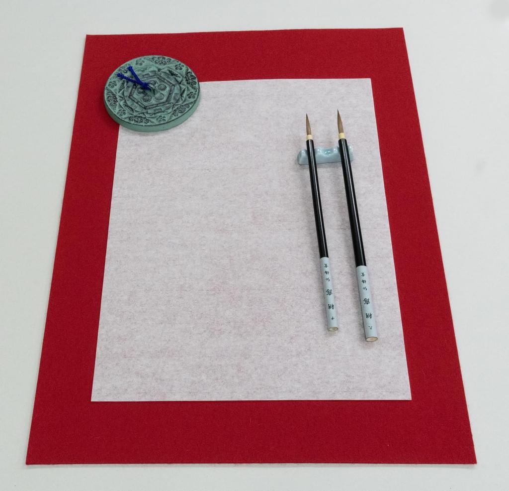 Kobaido Calligraphy Paper, Kana Writing Paper, Megumi, 200 Sheets, Smudge-Resistant, Shows Off Scratches, Ideal for Kana Practice, Iyo Washi