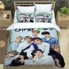 KPOP S-Stray-K-Kids принт Комплекты постельного белья изысканный комплект постельного белья пододеяльник комплект постельного белья роскошный подарок на день рождения