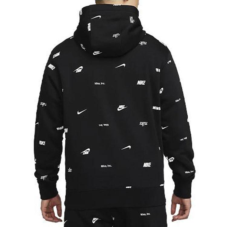 Nike Толстовки Мужские Черные С Капюшоном Умеренная Обычная FB7435-010