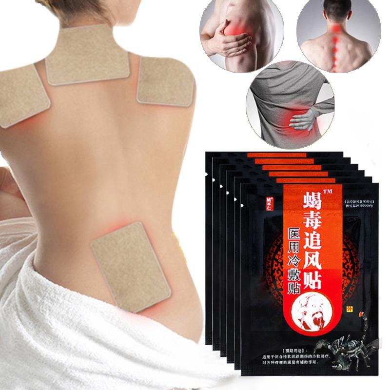 8/16/24/32/40/48 шт. китайский скорпион обезболивающий пластырь для плеч, шеи, спины, коленного сустава, облегчение боли в мышцах, здравоохранение