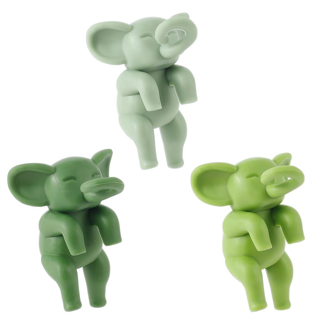 3Pcs Flower Propagation Friends ABS Elephant Shape Plant Holder Flower Pot Decoration for Sprouts Stems Shoots and Cuttings