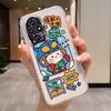 Transparent Case For Honor 200 400 Pro Lite Cover Cartoon Flowers Butterfly Soft TPU Shockproof Fundas Shockproof Bumper Bags