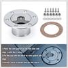 PQY - New Aluminum Billet Fuel Cell / Fuel Surge Tank Cap Flush Mount 6 bolt Surface Oxidation Opening ID 35.5mm PQY-SLYXG01