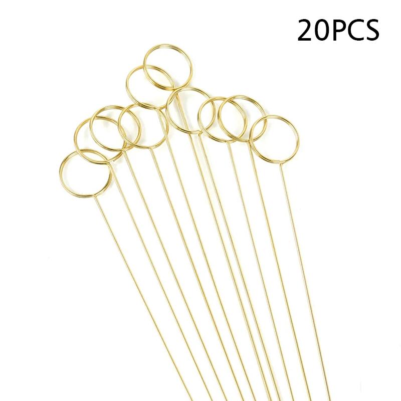 20Pcs Greeting Card Holder School Event Wire Card Holder Durable Photo Stick Holder Party Floral Card Holder Office Party Wedding