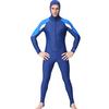 (SU)Men Hooded Diving Suit Long Full Body  Wet Suit Surf Swimming Jumpsuit