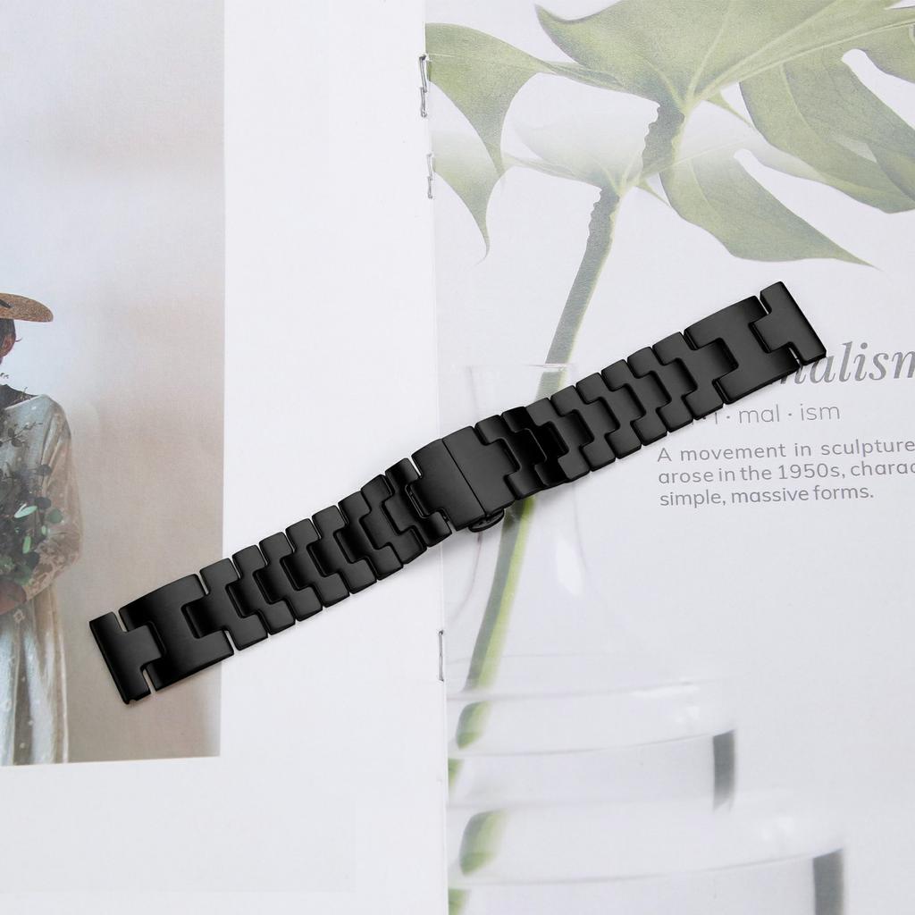 For Fitbit Versa/Versa Lite/Versa 2 Replacement Strap H Type Metal Watch Band