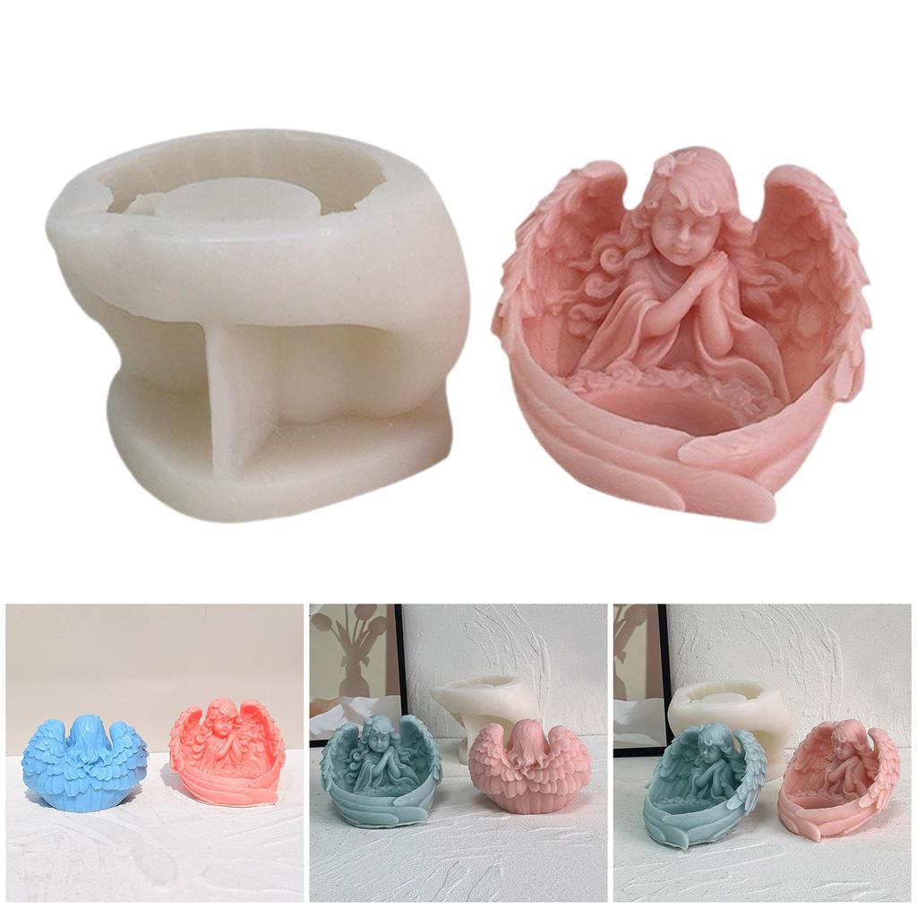 Personalized Angel Wings Candle Mold Unique Angel Wing Shaped Candle Ornament Crafting Molds for Artistic Project