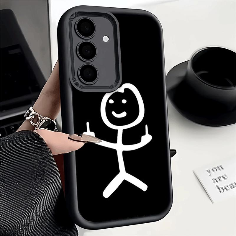 Чехол для телефона Samsung Galaxy A17 A16 A15 A14 A13 Funny Stickman Matchman A56 A36 A26 A55 A35 A25 A54 A34 A24 A53 A33 A23 A07 A0