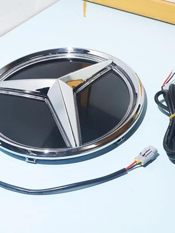 Новый 2025 Горячий Автомобиль Передняя Решетка Звездный Эмблема Светодиодная Подсветка Логотипа Белый Синий Красный Свет для Mercedes Benz W245 GLK 2006-2012 B/V cl