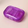 3-Compartment Small Transparent Plastic Pill Box Container Portable Travel Pill Organizer for Pocket Purse Medicine Vitamin Holder Dispenser