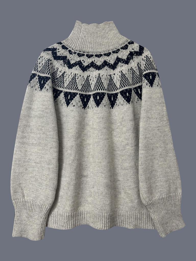European Retro Soft Knit Long Sleeve Pullover - Women's Autumn/Winter Sweater