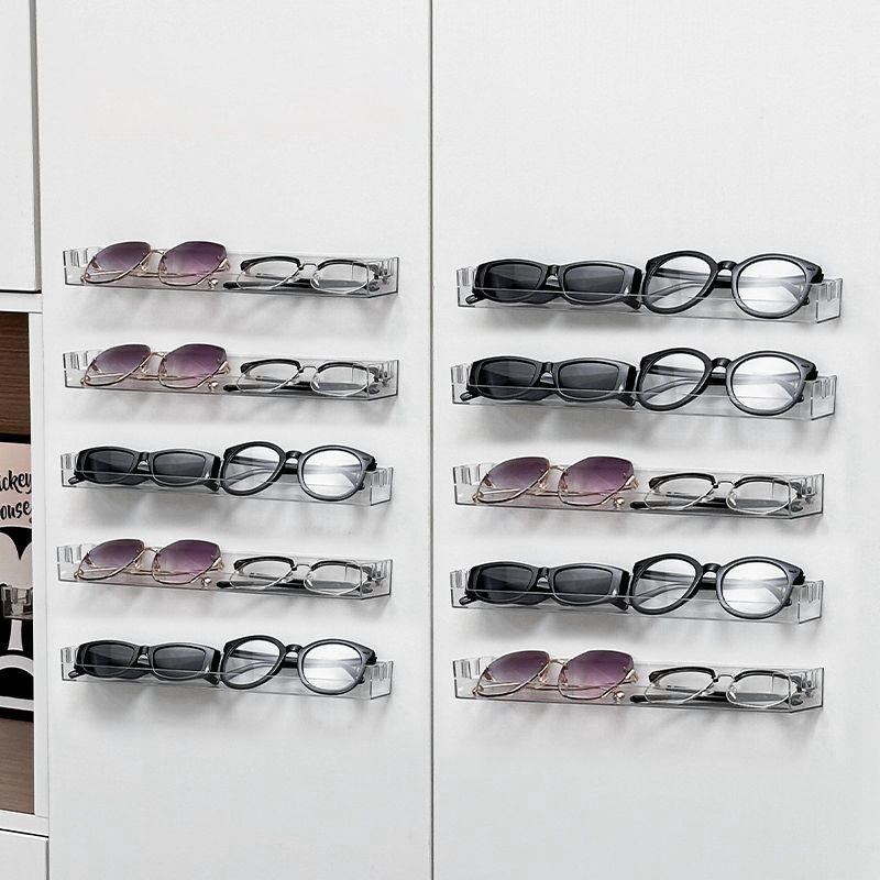 Настенный стеллаж для хранения без перфорации Плавающая полка Прозрачная подставка для ПЭТ-дисплея Поп-фигурки Держатель для слепой коробки-органайзера