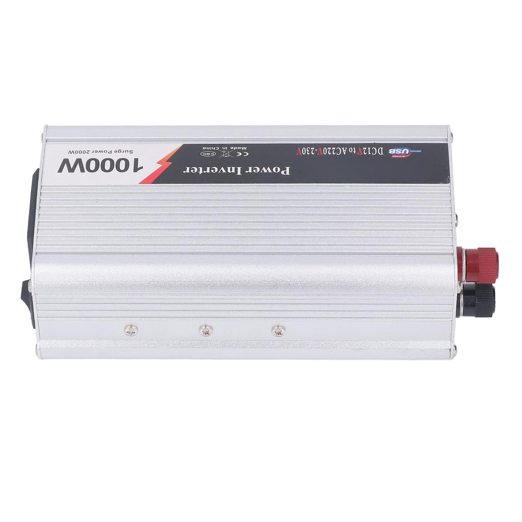 Автомобильный инвертор питания 1000 Вт USB-интерфейс тихий вентилятор охлаждения Автомобильный инвертор DC12V в AC220?230