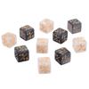 10Pcs 16mm 6 Side Dice Counters +1/1 Counting Dice And Dual Color Positive And Negative Compatible With Card Game Accessories