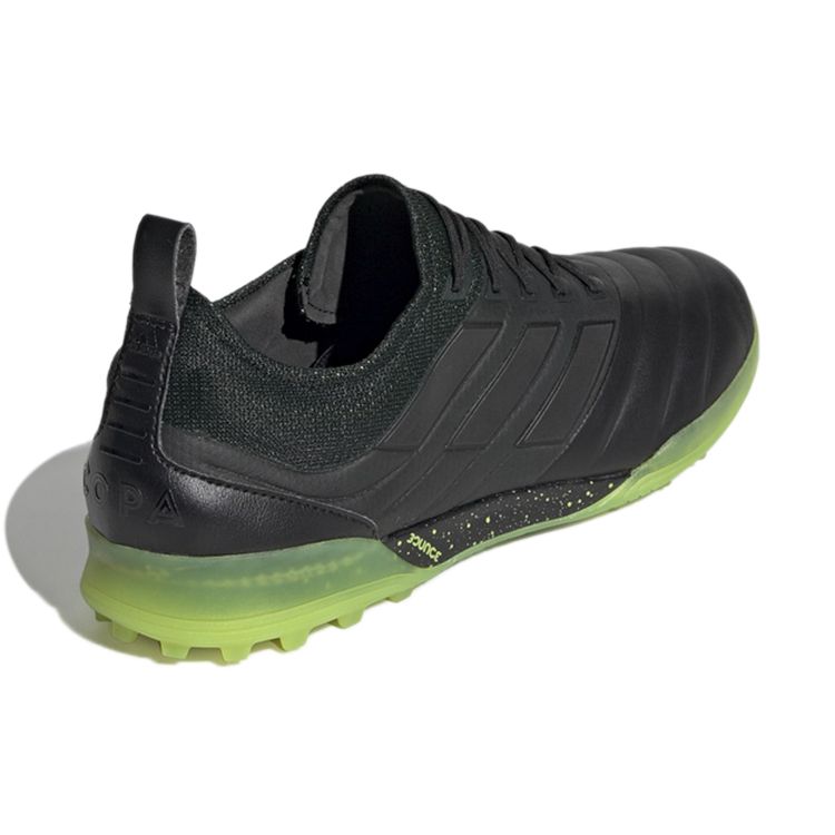 Adidas Copa 19.1 Comfortable Versatile TF (Rubber Studs) Non-Slip Durable Soccer Shoes Men Soccer Shoes Black Green AC8206