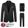 Summer Thin Men's Business Casual Suit Men's Vest Suit Three-piece Slim Formal Wear Best Men Suit