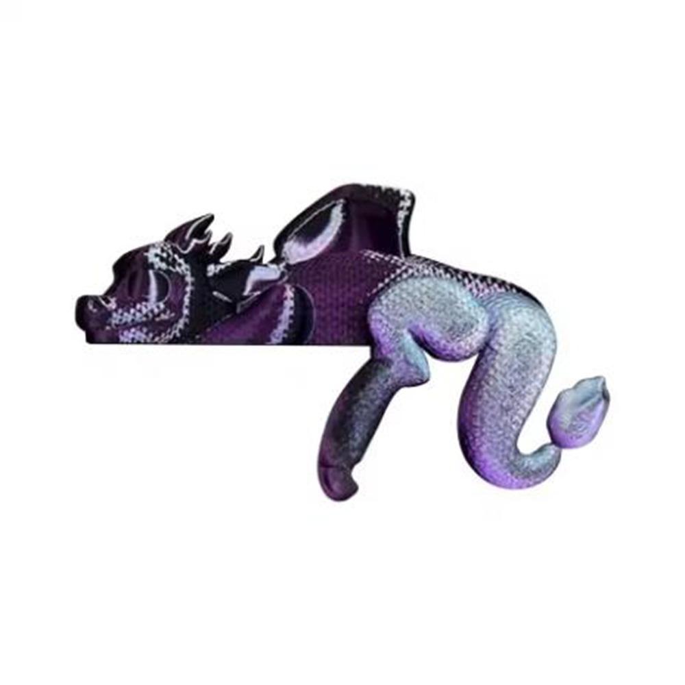 Decorative Sleeping Dragon Bookshelf 3D Printed Dragon Figurine Creative Dragon Ornament  Book