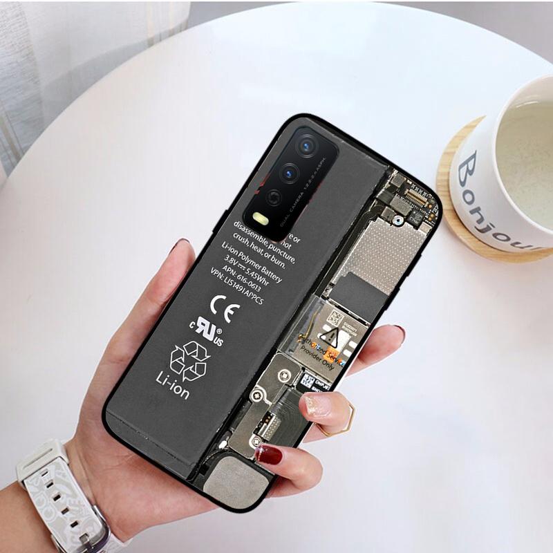 Чехол для телефона VIVO Y31 Y21 Y70 Y21S Y20S Y72 Y35 Y11 Y53S Y33S Y55 Y76 Y51 Y11S Y01 Y1S Y91C Y91i Чехол с печатной платой аккумулятора