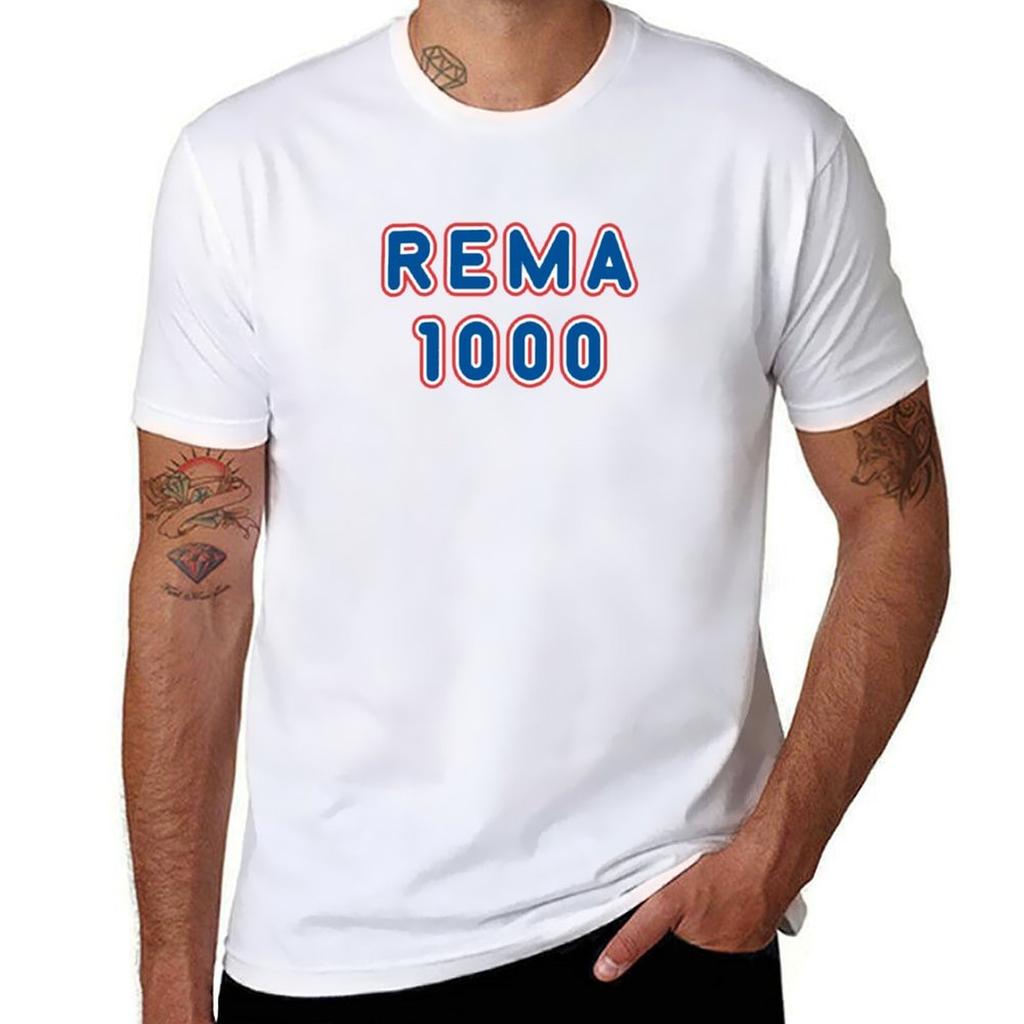 REMA 1000 T-Shirt cotton t shirts high quality t shirt man plain T-Shirt