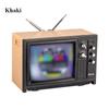 Портативный ТВ Игрушка Миниатюрная Симуляция Мебель Телевизор Украшения Гостиная Декорация