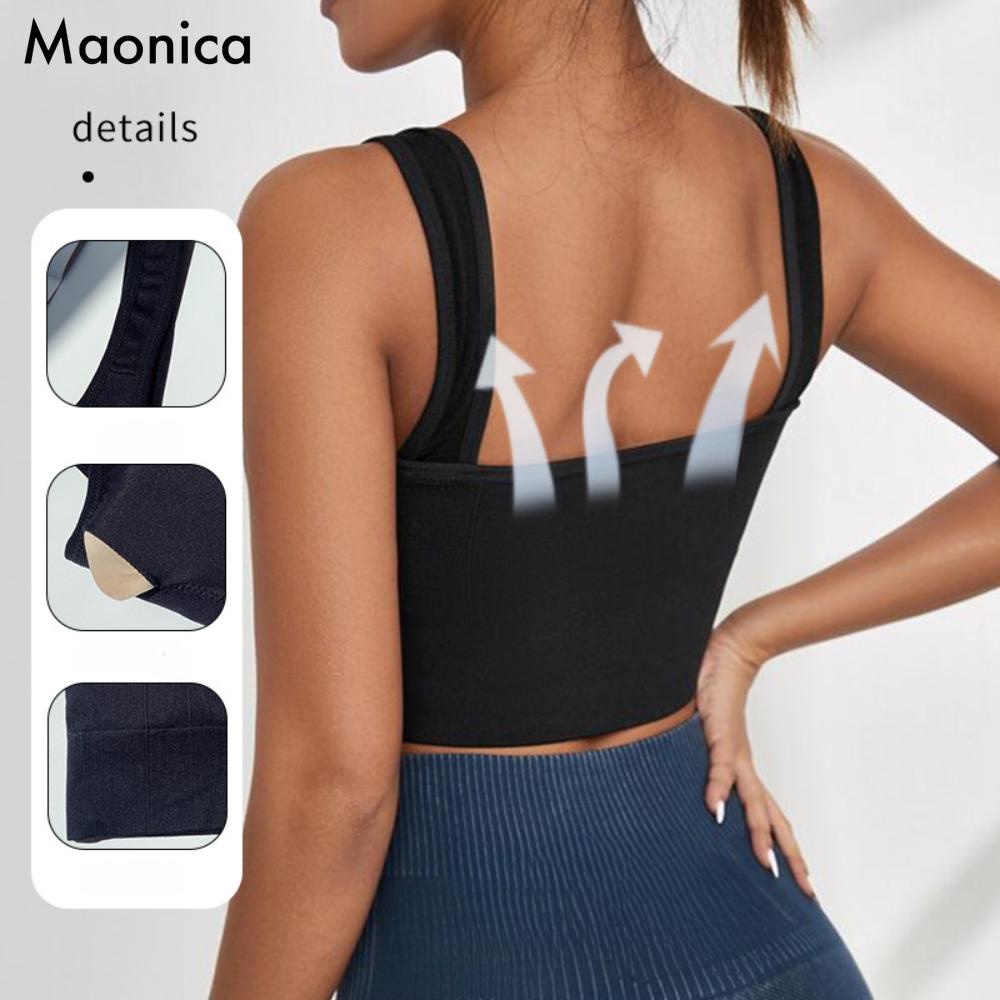 Женские топы с широкими плечами, женские бесшовные спортивные бюстгальтеры, плавки для йоги, беспроводное нижнее белье