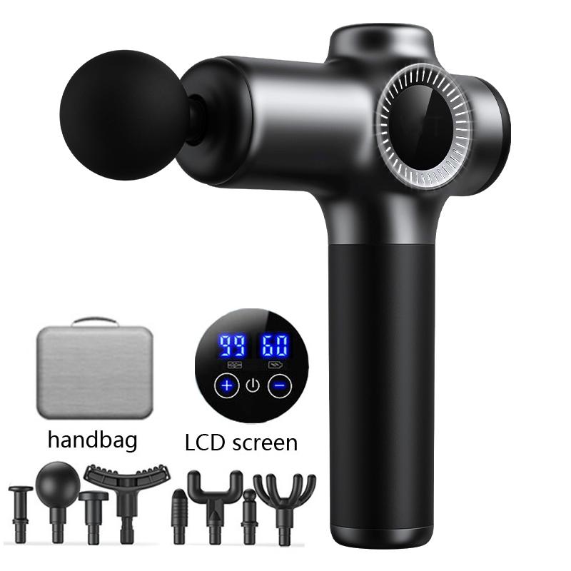 Массажный пистолет 99 уровней Фасциа Глубокое расслабление мышц Тело Шея Массажер Электрическое фитнес-оборудование Снижение шума Мужской Женский