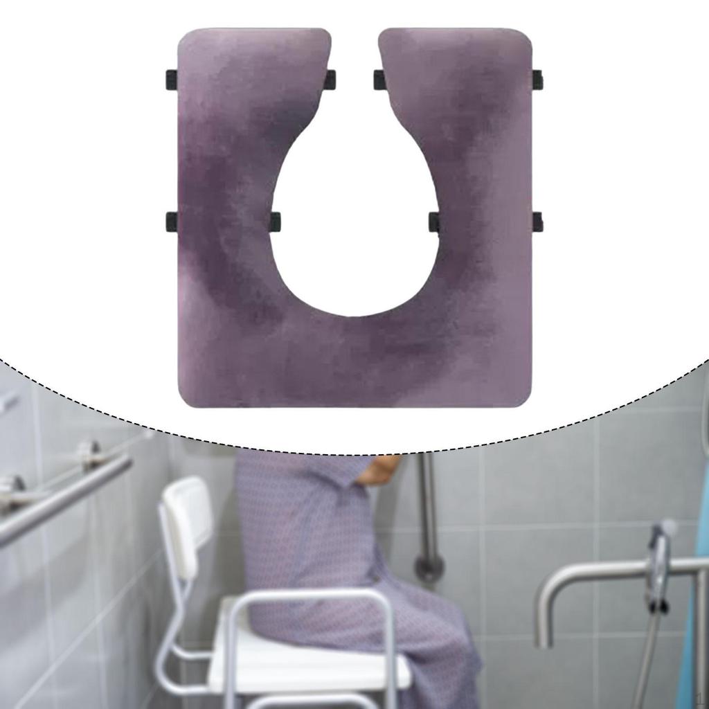 Прикроватное кресло-туалет с подушкой, утолщенное, портативное, со съемным чехлом, накладка для унитаза