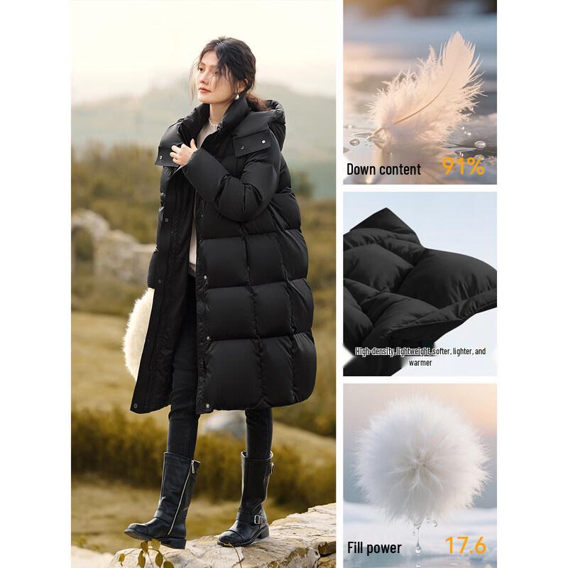 Женская пуховая куртка XWI с 90% белого гусиного пуха