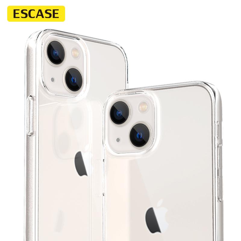 ESCASE IPhone 13 Mini Case, Ultra-Thin Shockproof TPU Soft, Simple And Stylish Trendy Design, Fully Transparent