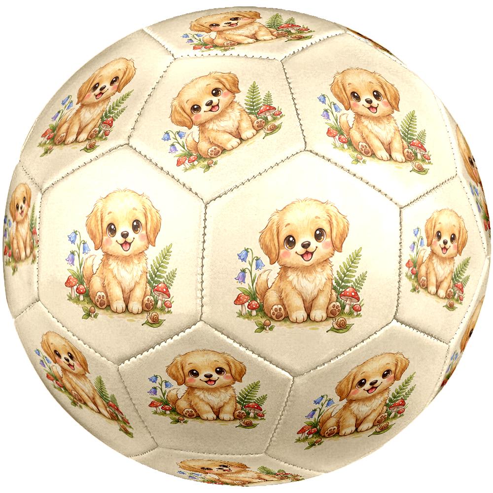 Cute Dog Soccer Ball Size 5 Football Machine-Stitched Indoor/Outdoor Universal Football for Football Accessories Perfect Gift for Friends & Family