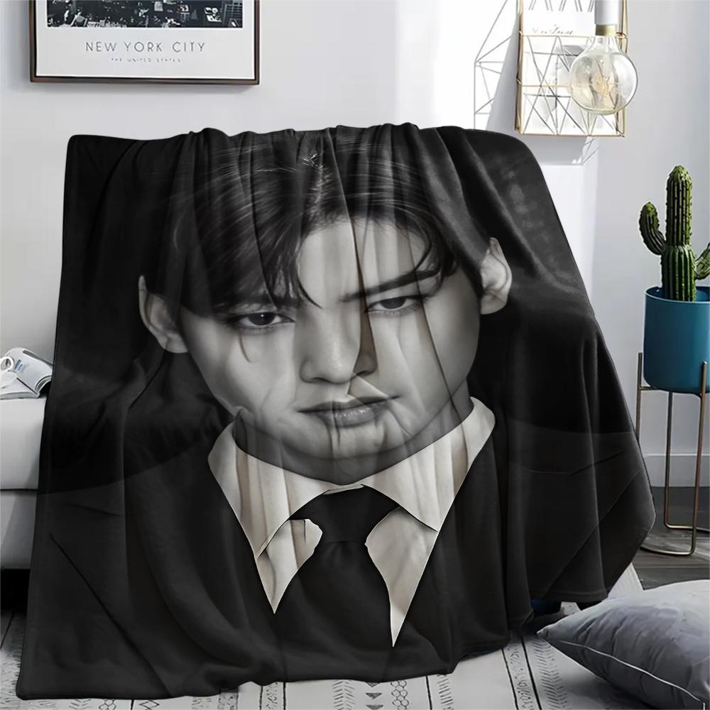 1 шт. Фланелевое одеяло с принтом Ча Ыну, Высокое качество, Для всех сезонов, Декор для дома, Тепло и уют, Идеально для рождественских подарков