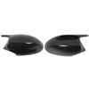 2pcs Carbon Fiber Style Side Mirror Caps Protection Cover Fit for E90 E91 E92 E93