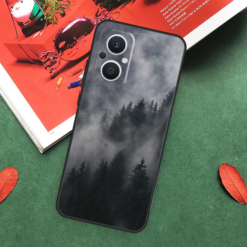 Чехол с узором "Лесное облако" для OPPO Reno 7 8 Lite 8T 10 11 12 13 Pro 12F 13F 14F OPPO Find X8 X6 X5 X9 Pro