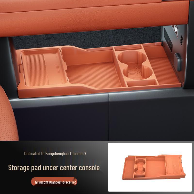 Совместимо с силиконовым контейнером/органайзером/футляром для очков под Formula Leopard Titanium 7 (Модель 25) Центральная консоль.