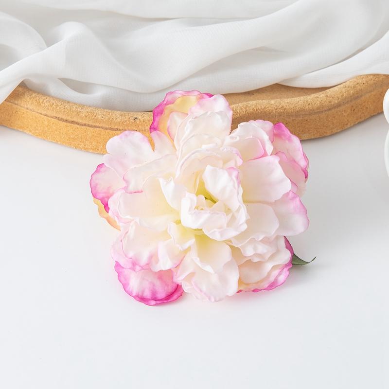 5/10 шт. Искусственно сделанные цветы с обожженными краями и пионами для домашнего досуга, заколки для волос, свадебное украшение одежды, скрапбукинг