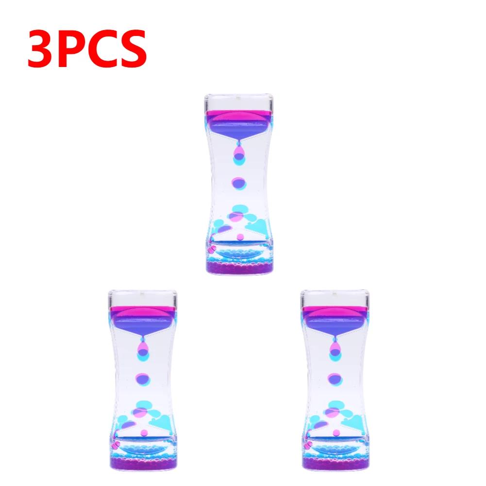 1/2/3/6 шт. Жидкостный пузырьковый механизм, песочные часы, жидкий пузырьковый таймер, крутые украшения для офисного стола, украшения для детей и взрослых, подарочные изделия
