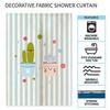 Cloth partition kitchen half curtain household bathroom curtain Simple green plant door curtain
