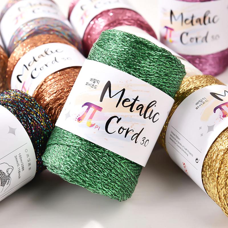 100 м/рулон 3 мм Высококачественная золотая и серебряная проволока Рождественский крючок для украшения Сумка Ручная работа Полая нить DIY 100 м Серебряная проволока