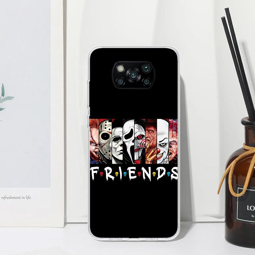 Horror Movie Terrifier Phone Case For Xiaomi Poco X7 X6 X5 M7 M8 Pro F7 Ultra Redmi 15C 15 13C 13 12C 12 10 10C 10A Art Fundas P