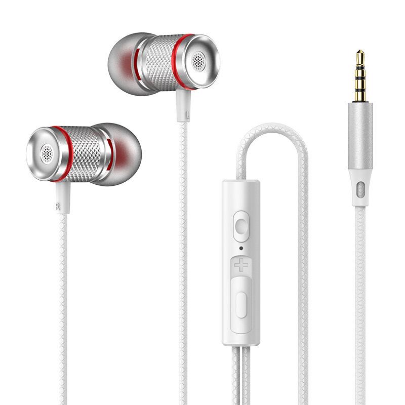 9D HIFI Heavy Bass In Ear Earphone 3.5MM AUX / Type-C Цифровые наушники Стерео Проводная гарнитура с микрофоном Наушники для Samsung Android