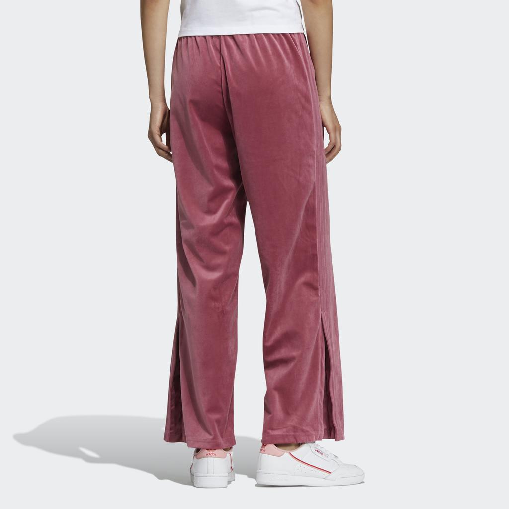 Adidas Originals Knitted Sweatpants Women's Dark Reddish Purple Moderate Straight Fit Pants GV2927