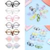 Lovely For Blythe Round Frame Toys Eyewear Plush Doll Clear Lens Eyeglasses Miniature Doll Glasses
