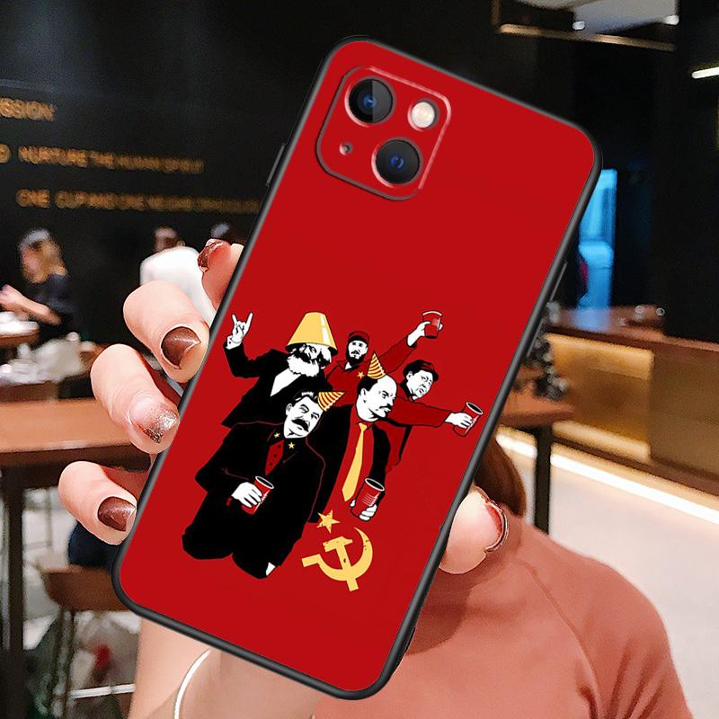 Советский Чехол для Телефона Сталин Для iPhone 16 Pro Max 15 13 12 11 14 Pro Max Plus 12 13 Mini XR 16e Funda Чехол