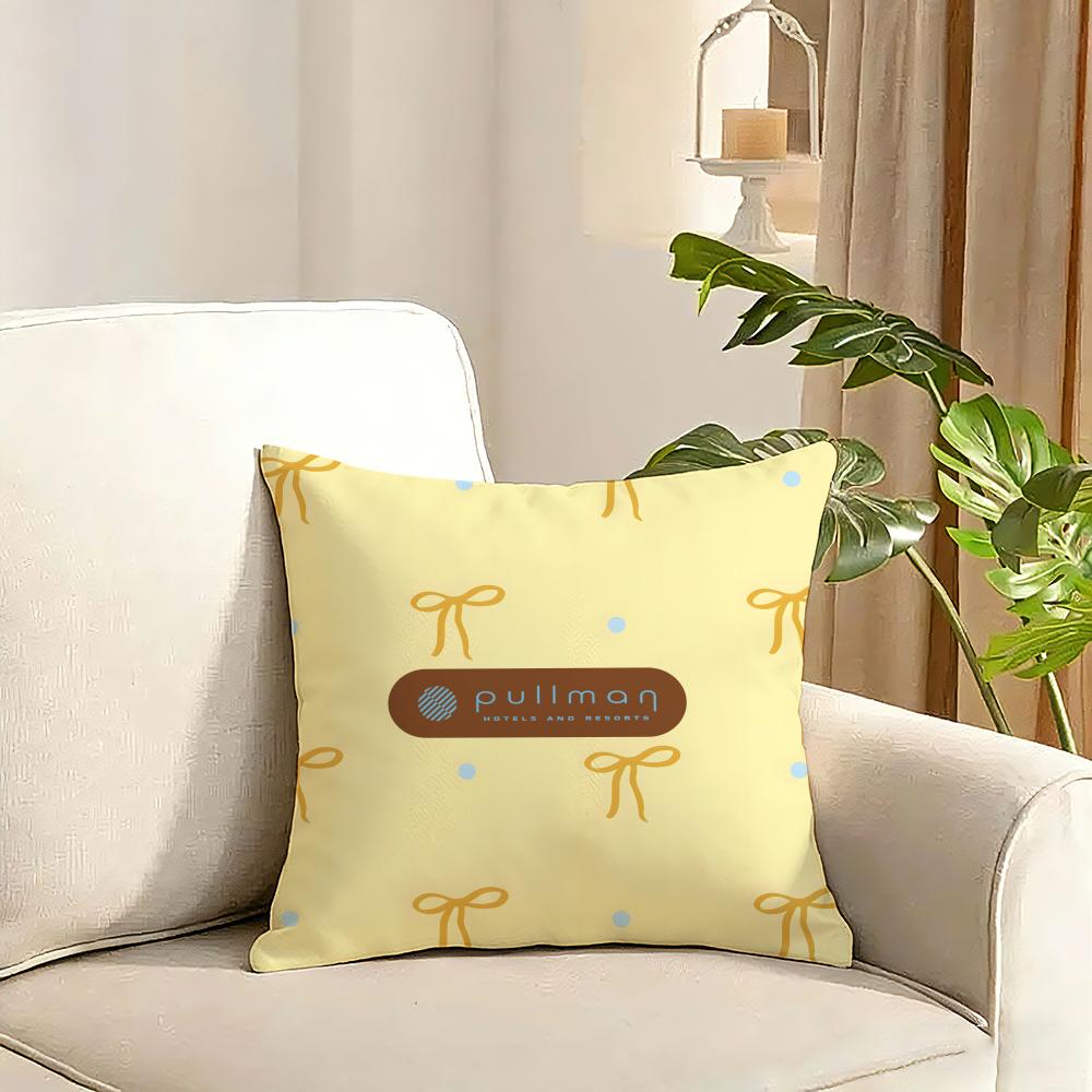ppullman HHotelS Cushion Cover Reversible Plush Pillow Cover Soft Fluffy Home Decor for Sofa Bedroom