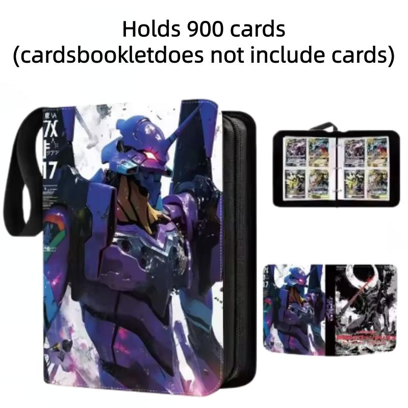 400pcs/900pcs EVA Card Neon Genesis Evangelion Card Album Book Folder Anime Collections Zipper Cards Binder Holder Toy Gift