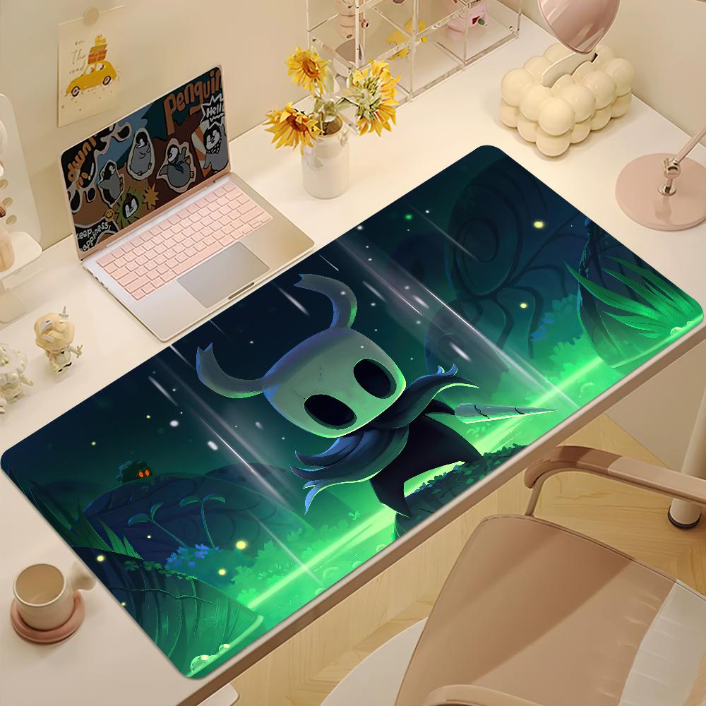Игровой Коврик для Мыши HHollow Knight Настольный Коврик Большой Нескользящий Необтрепывающийся Клавиатура Эргономичный Офисный Резиновый ПК Домашний Индивидуальный