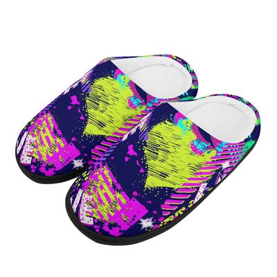 1 пара унисекс теплые мягкие плюшевые хлопковые тапочки для дома, легкие домашние тапочки, противоскользящая удобная зимняя обувь для ношения дома